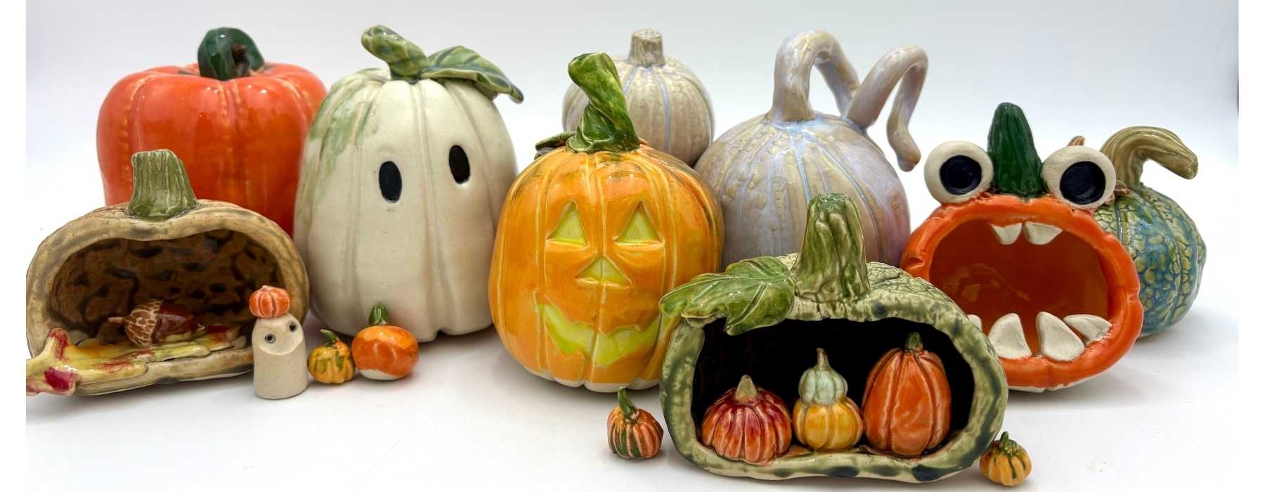 All Ages Pottery: Pinch Pot Pottery Pumpkins