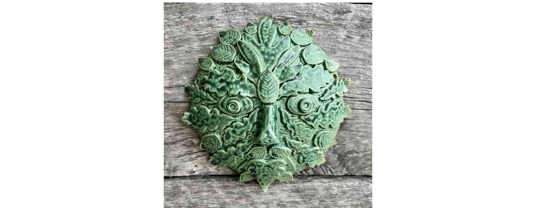 Youth Pottery - Green Man Masks