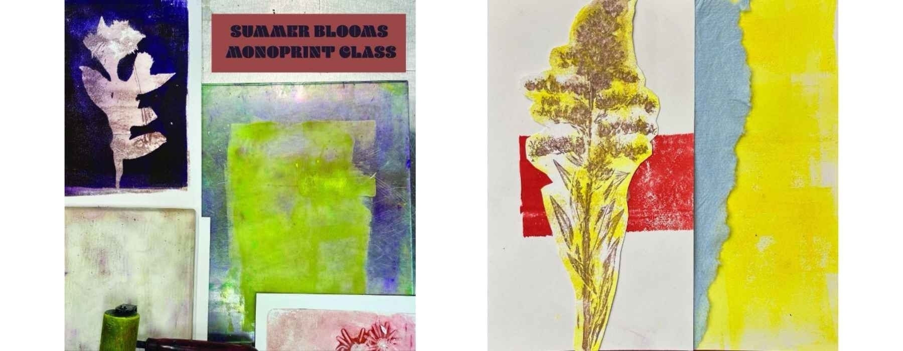 Summer Blooms Monoprints